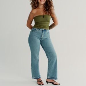 Abercrombie & Fitch Curve Love High Rise 90s Relaxed Jeans
